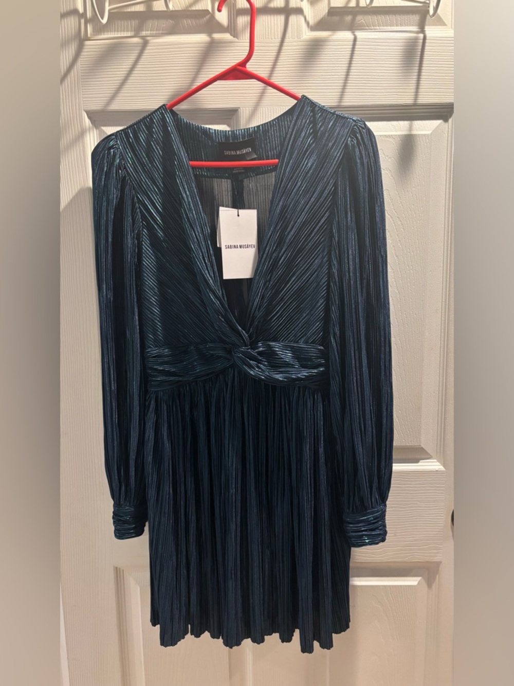 NWT Sabina Musayev Adi Dress in the color Dark Ocean, size Large